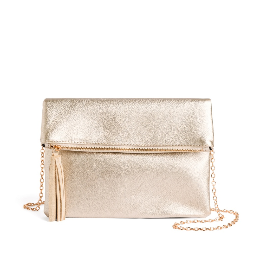 Faux Suede Clutch
